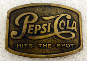  Peps-Cola "Hits The Spot" Belt Buckle