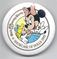 1992 WDW Showcase of Dolls Button