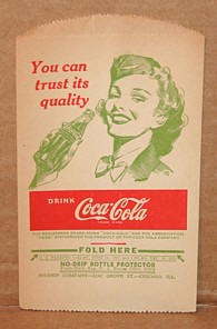 1940’s Coca-Cola No-Drip Bottle Protector