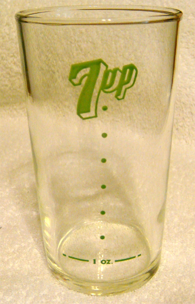 7up Syrup Line Glass