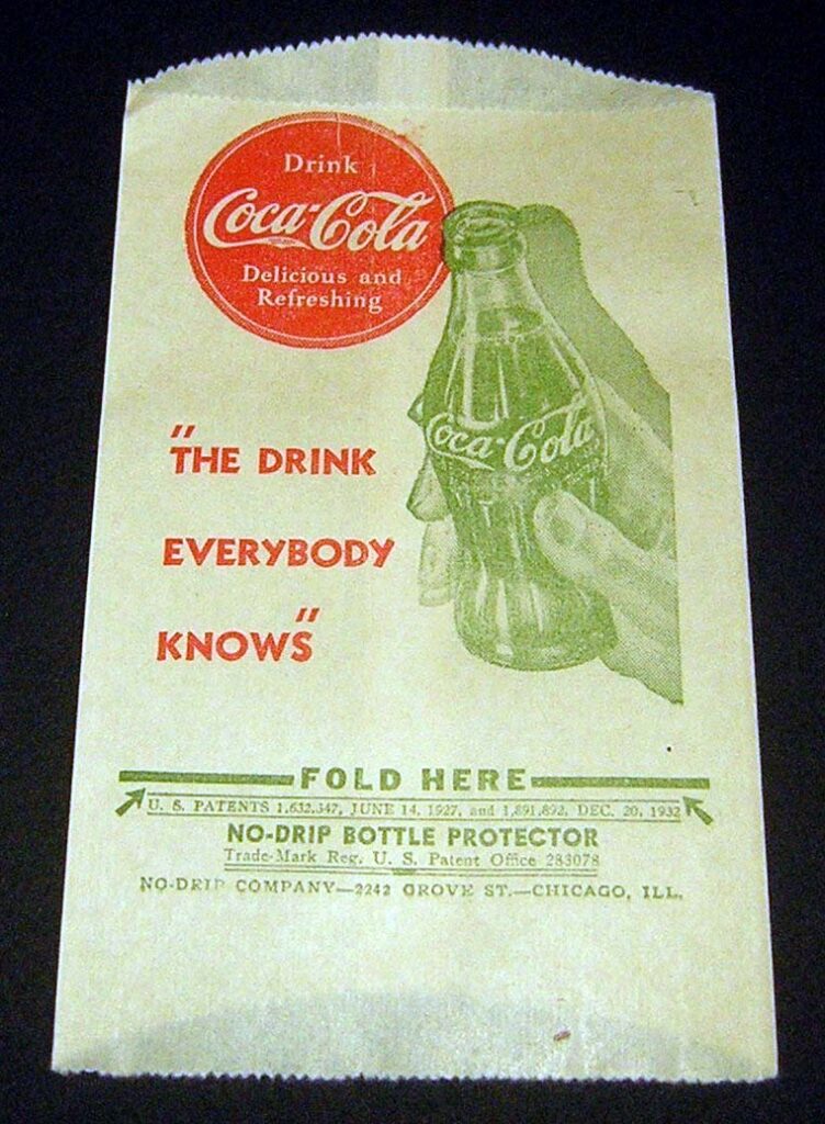 Coca-Cola No-Drip Bottle Protector – Item #1 “The Drink Everybody Knows”