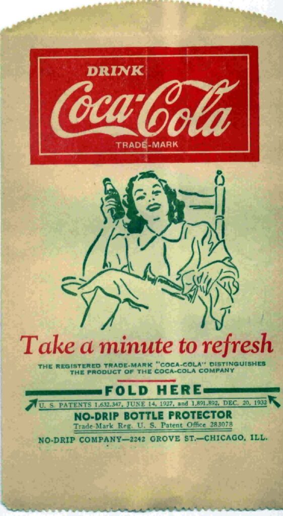 Coca-Cola No-Drip Bottle Protector – Item #10 “Take A Minute To Refresh”