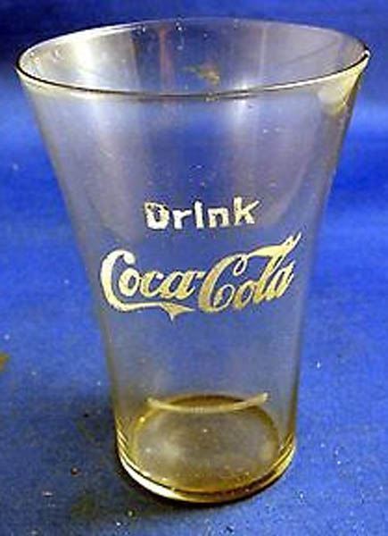Coca-Cola Flared Syrup Line Glass
