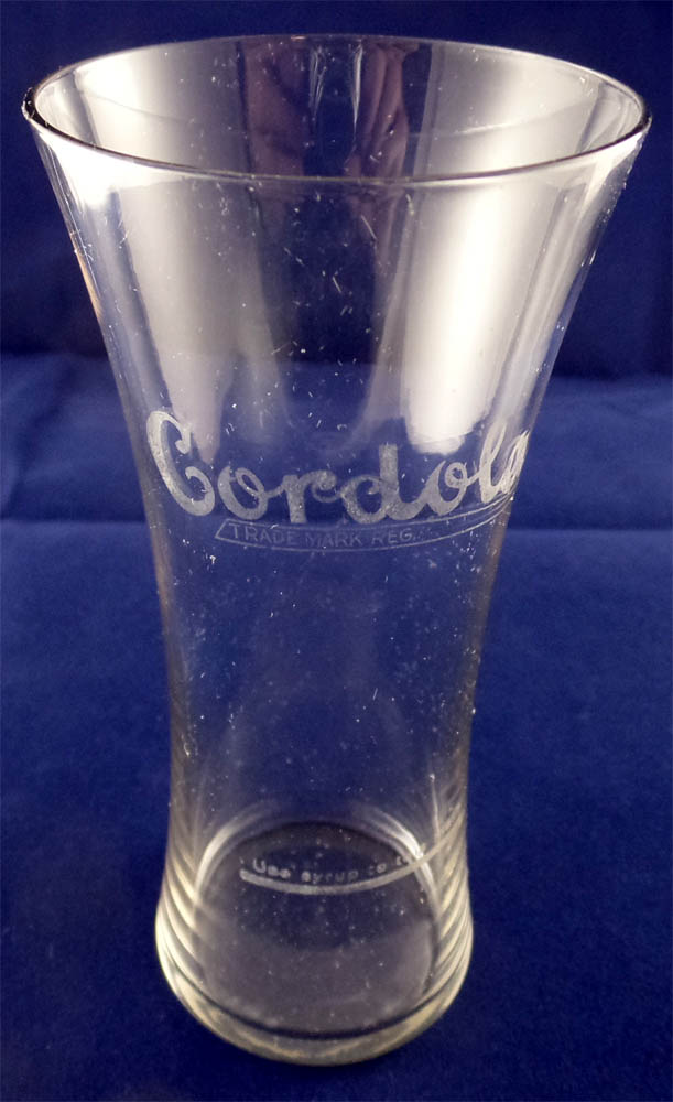 Cordola Syrup Line Glass