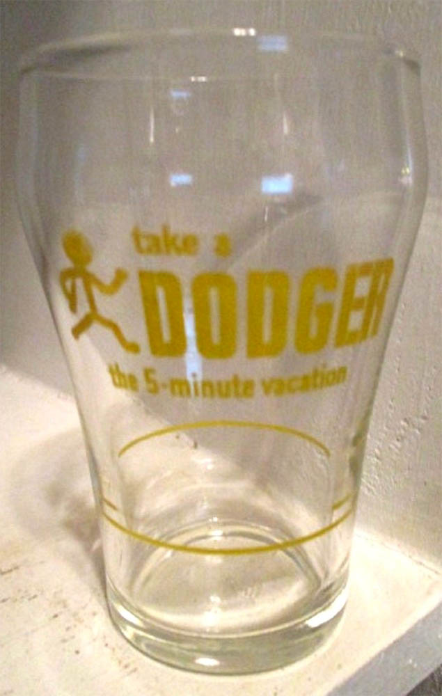 Dodger Syrup Line Glass
