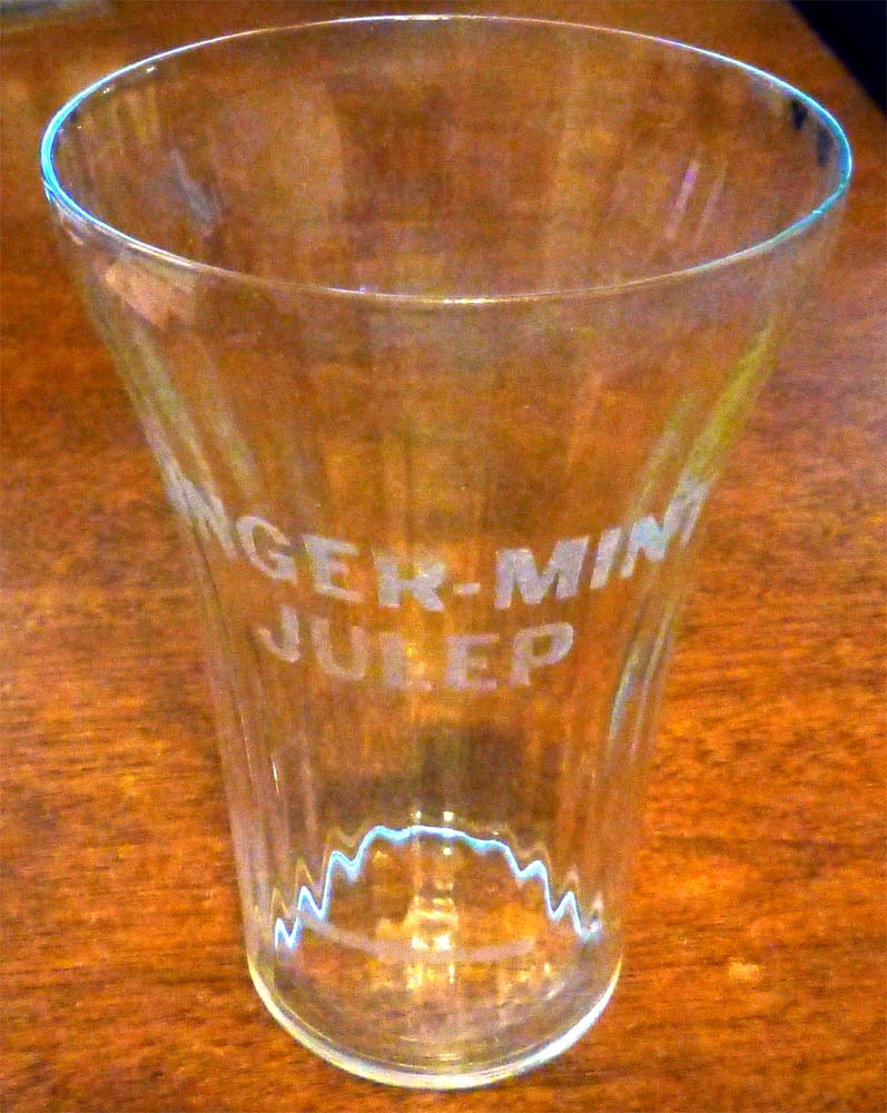 Emerson’s Ginger Mint Julep Syrup Line Glass