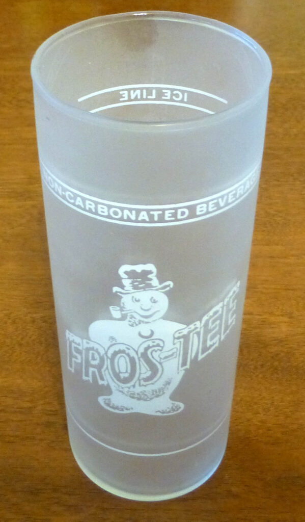 Fros-Tee Cherry Syrup Line Glass
