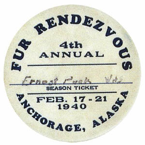 Fur Rendezvous Season Ticket – 1940
