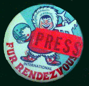 Fur Rendezvous Button – 1960 – Press