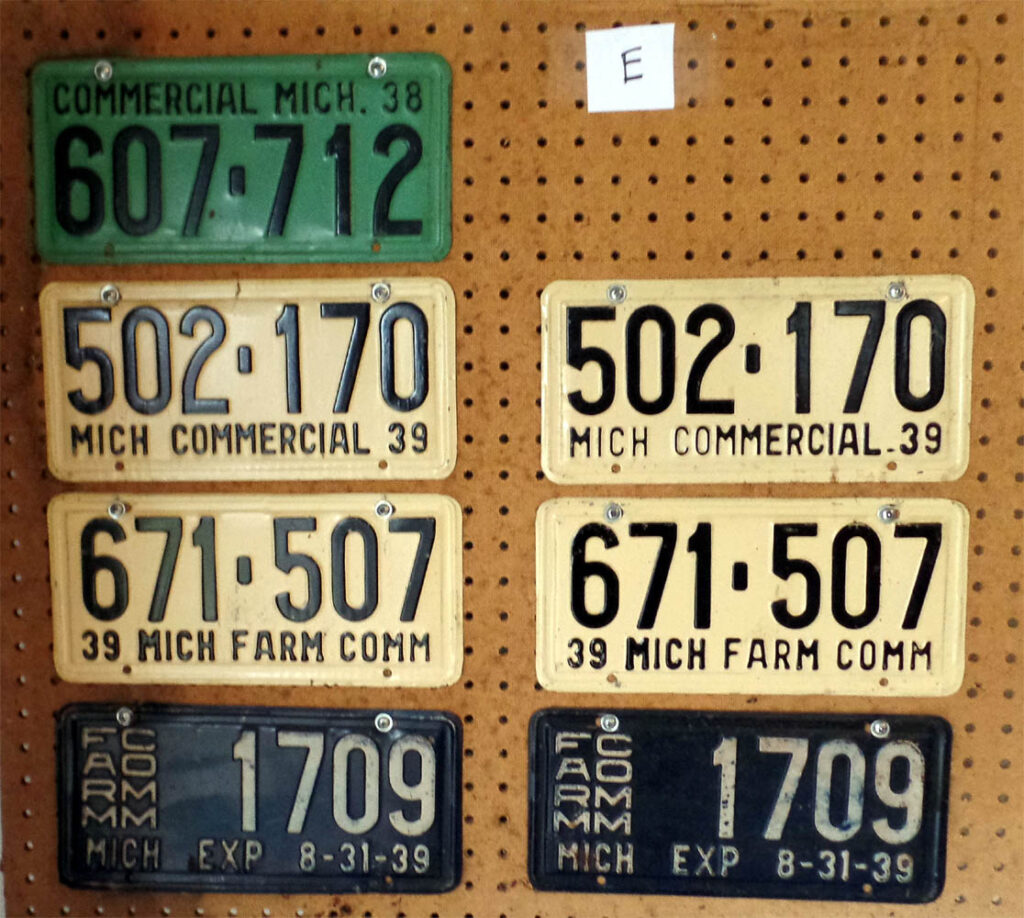 License Plates Group E