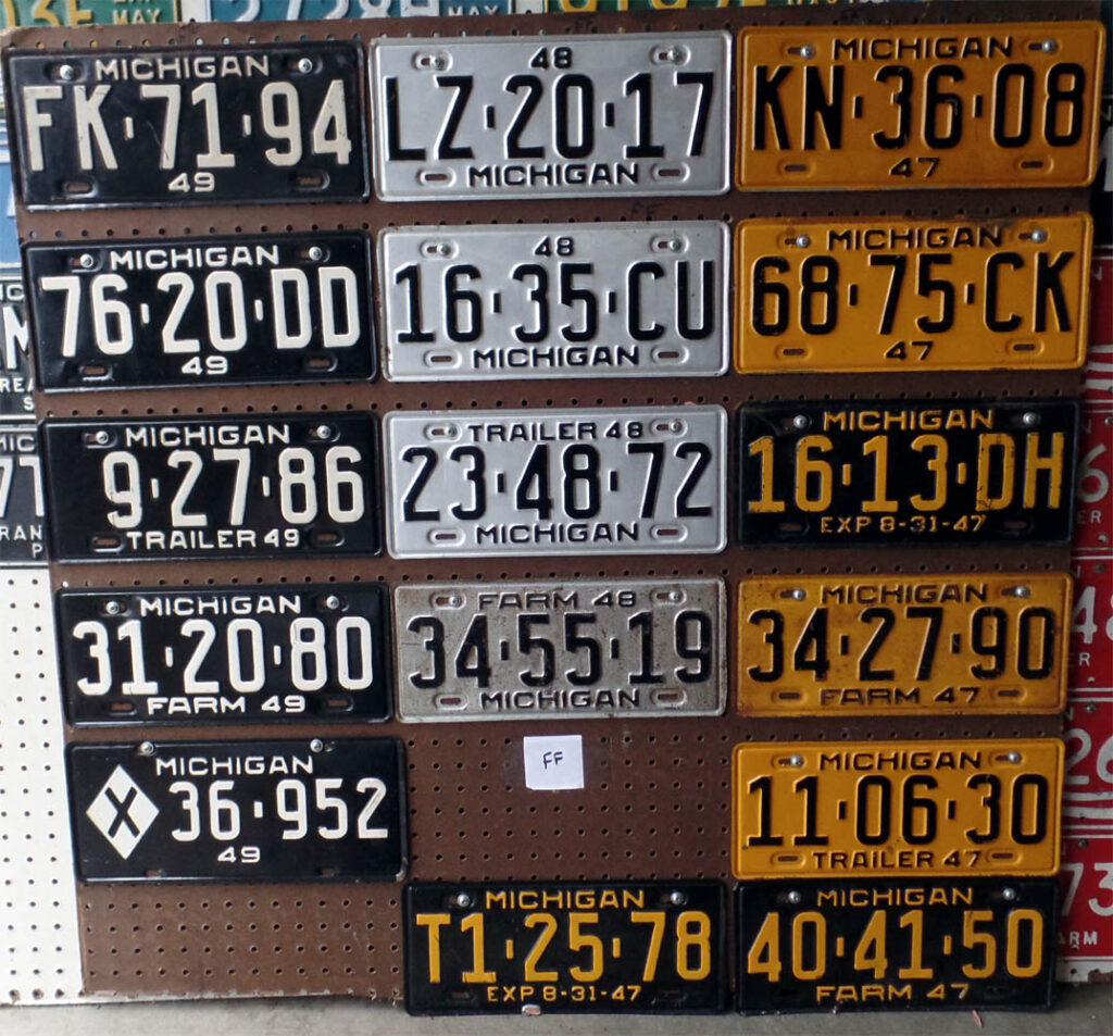 License Plates Group Ff
