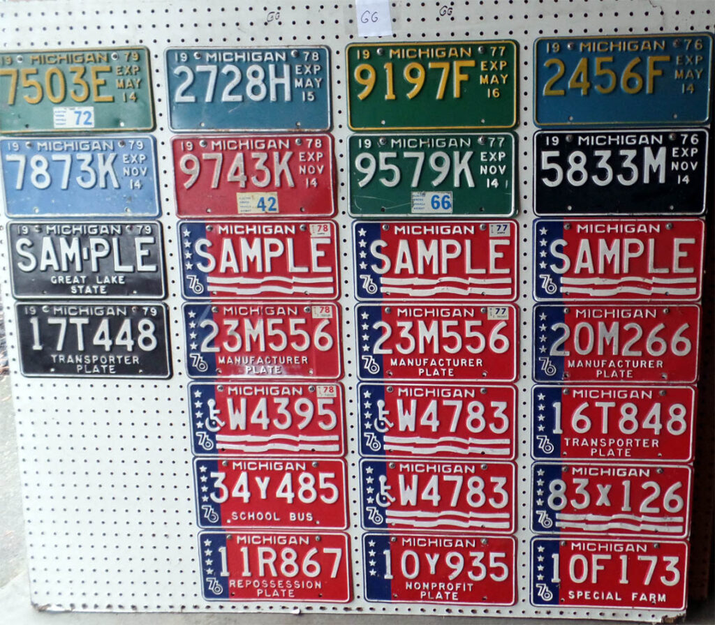 License Plates Group Gg