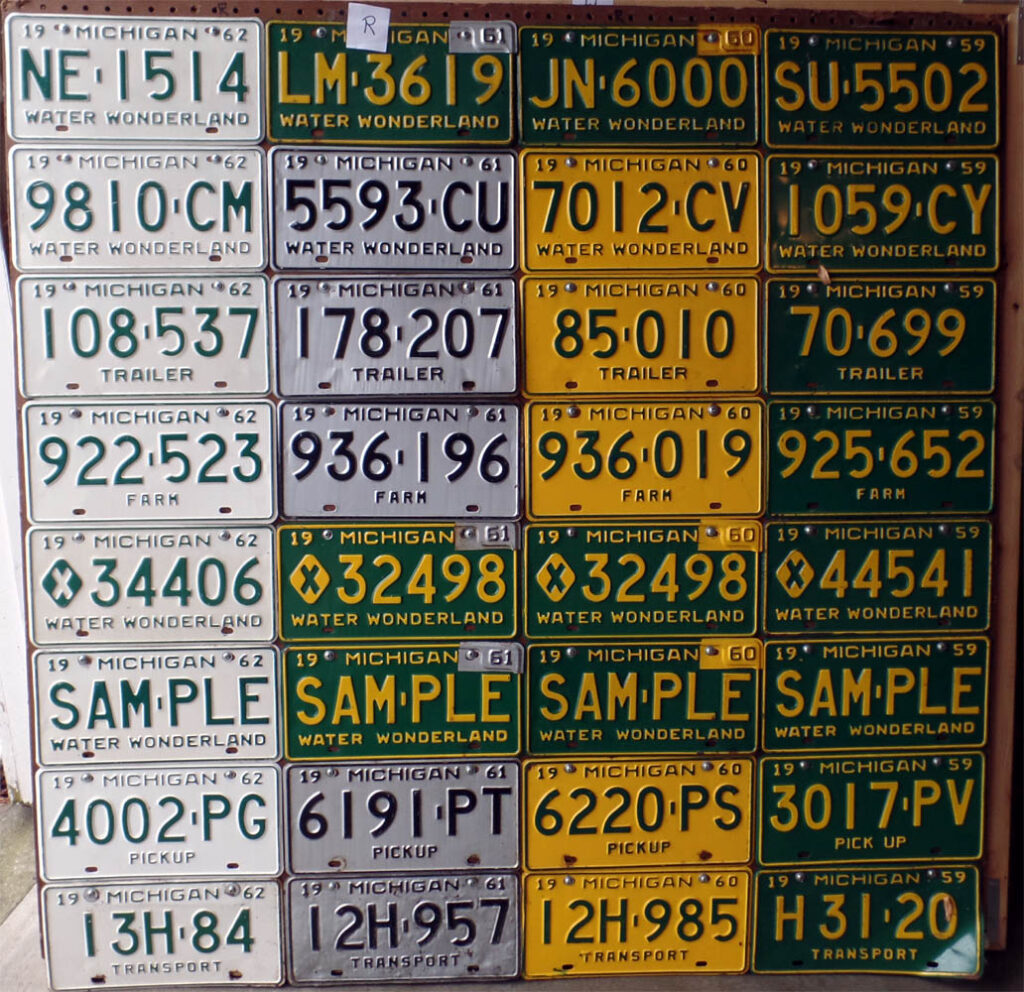 License Plates Group R