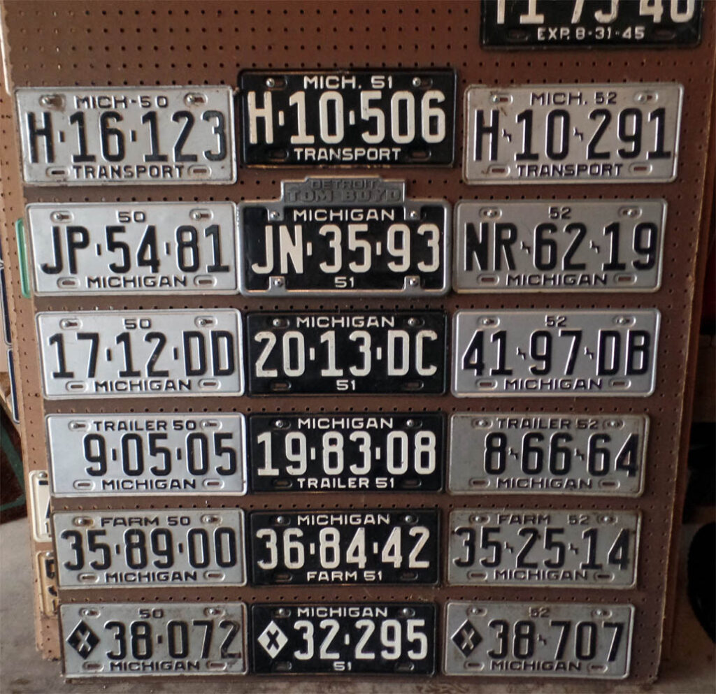 License Plates Group U
