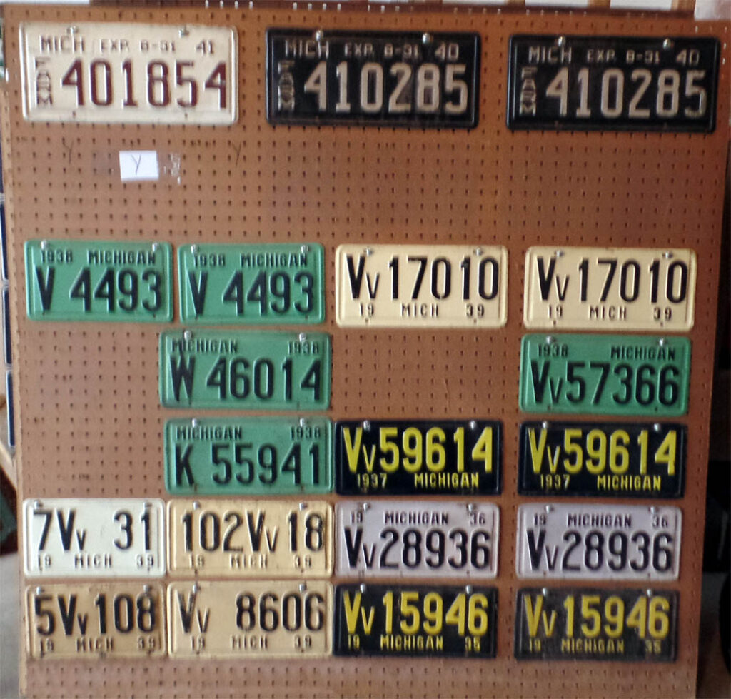 License Plates Group Y
