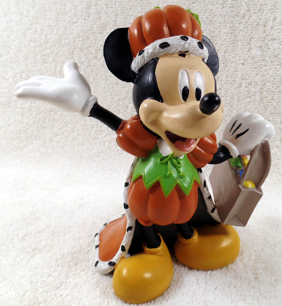 Disney Halloween Pumpkin King Mickey Figurine