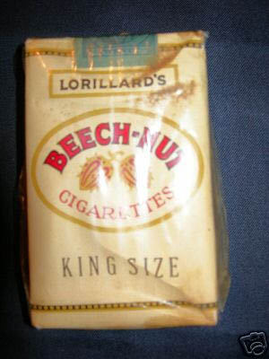Vintage Lorilard’s Beech-Nut Cigarettes
