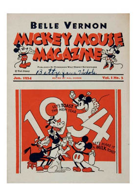 Mickey Mouse Dairy Promotion Magazine