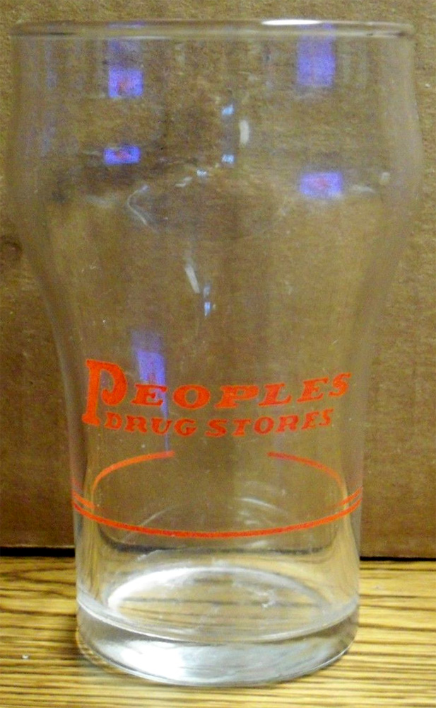 Peoples Drug Store Syrup Line Glass Version 2
