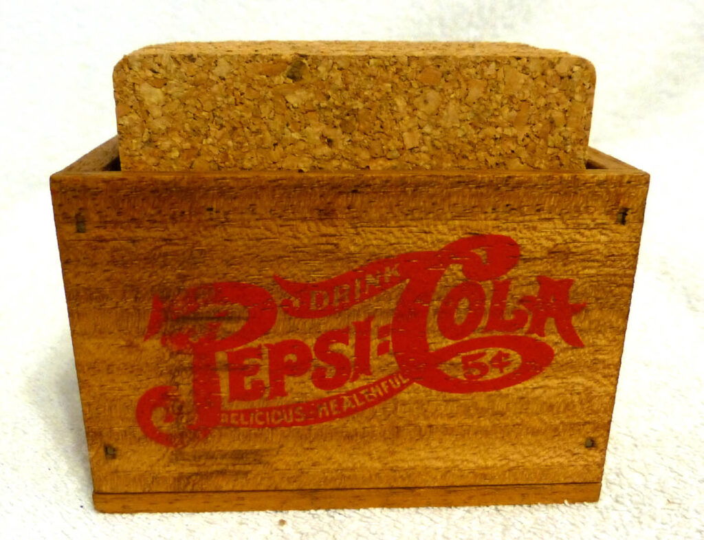 Pepsi-Cola Double Dot Coasters and Holder