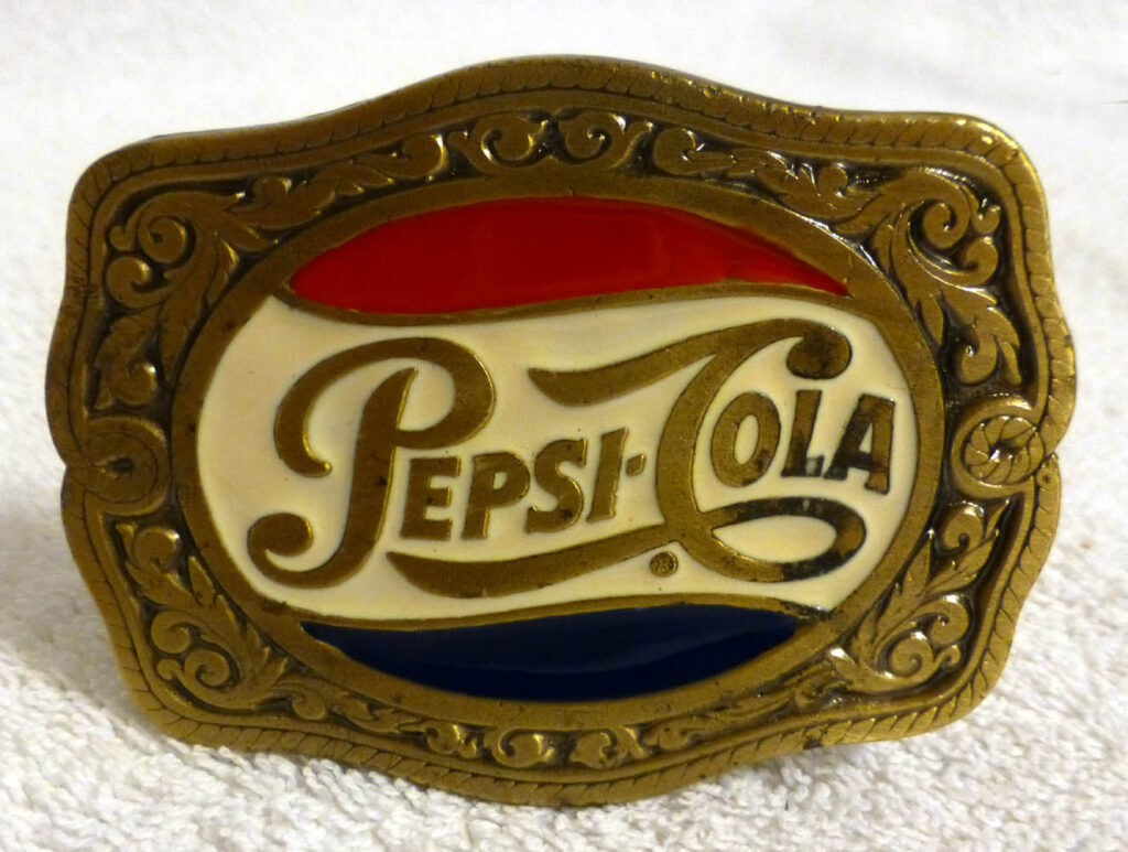 Pepsi-Cola Brass Belt Buckle