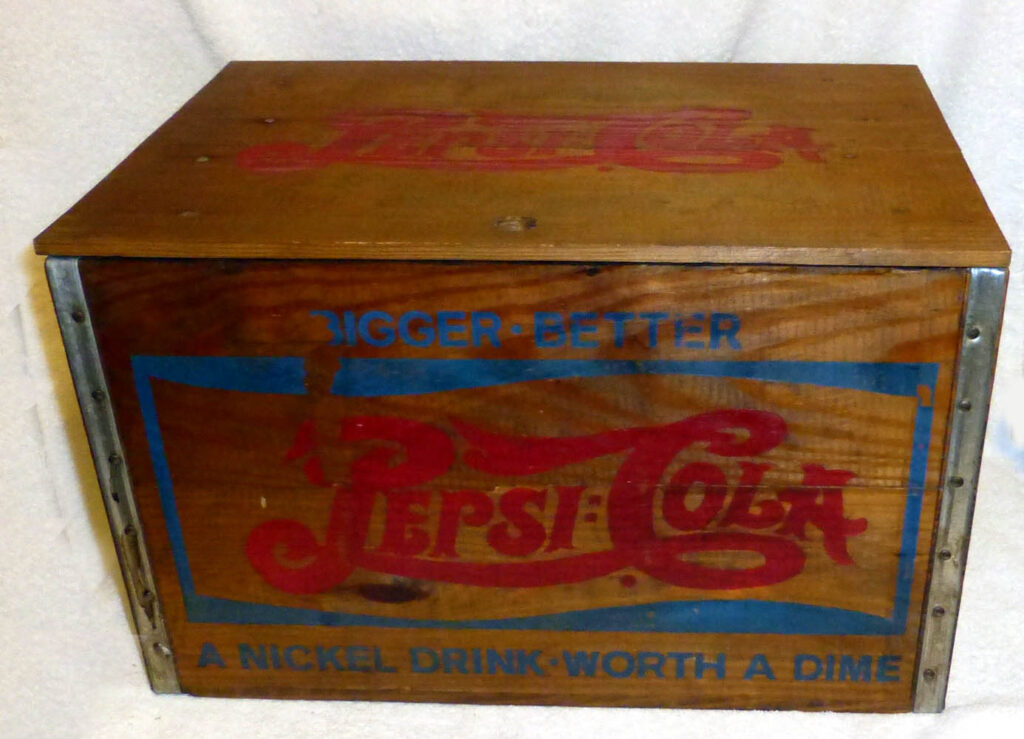 Pepsi-Cola Double Dot Soda Crate