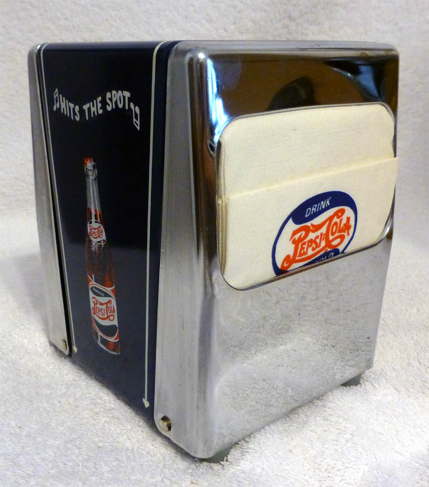 Pepsi-Cola Double Dot Napkin Holder
