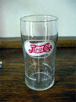 Pepsi-Cola Syrup Line Glass Standard Script – Without 10 OZ