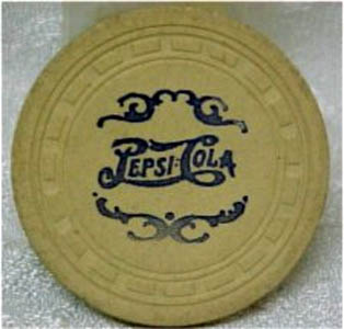 Double Dot Pepsi-Cola Poker Chip
