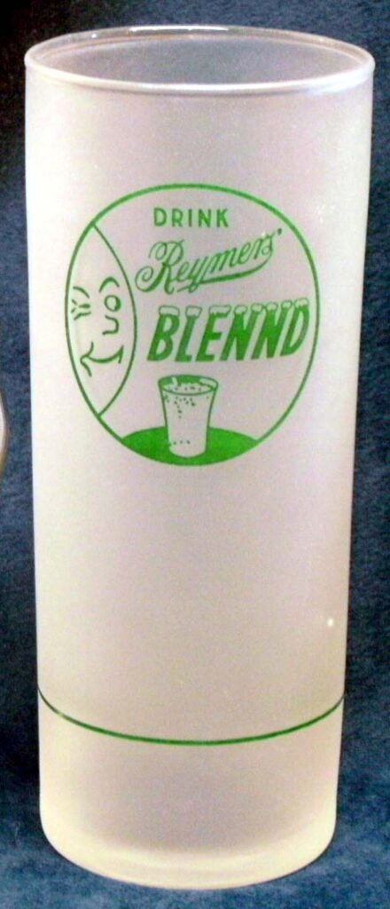 Reymers Blennd Frosted Syrup Line Glass