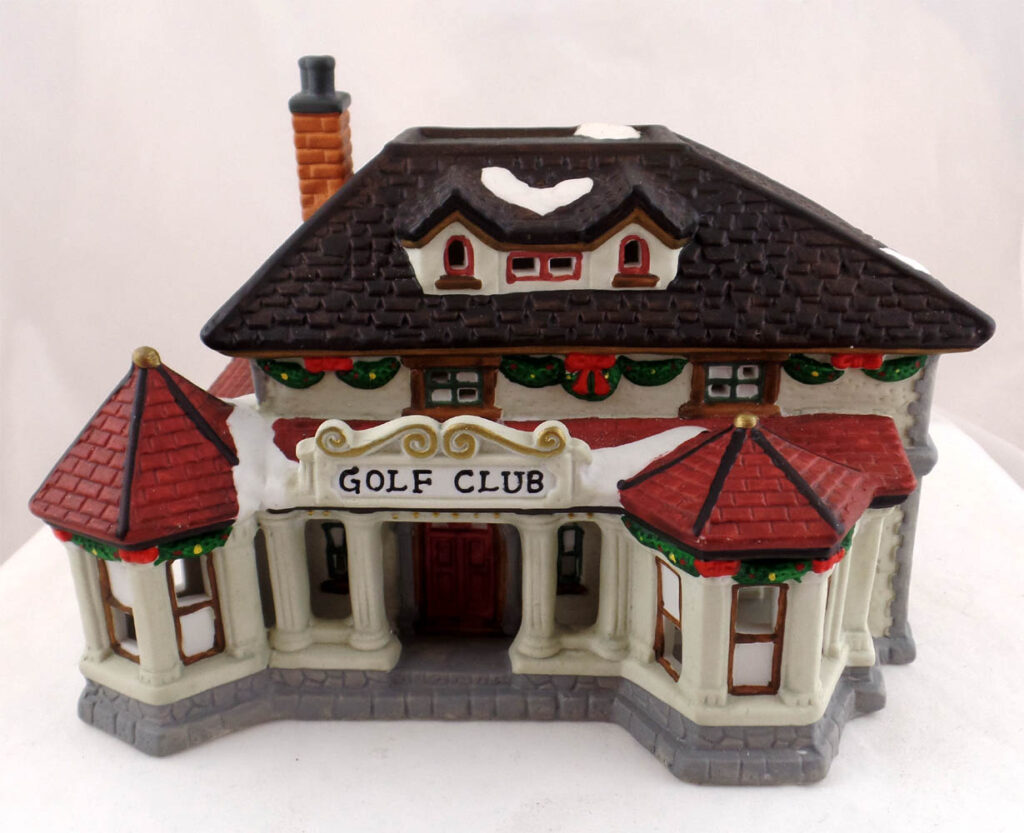 Dept 56 Roman Snow Christmas Village Golf Club