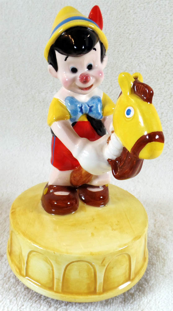 Vintage Schmid Pinocchio Musical Box Figurine
