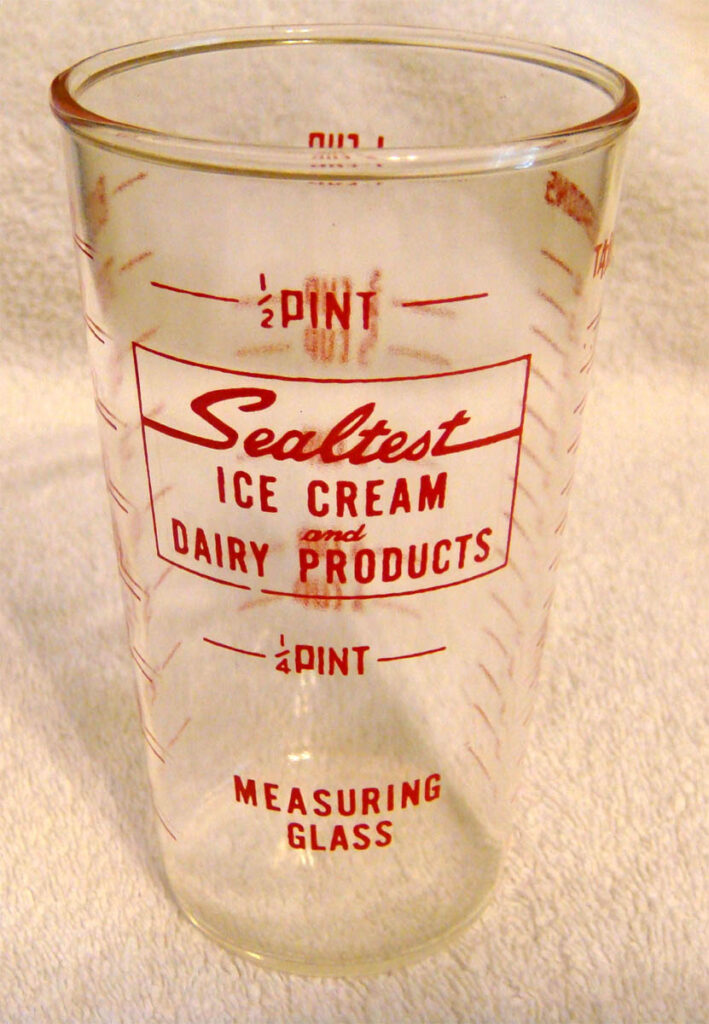 Sealtest Syrup Line Glass