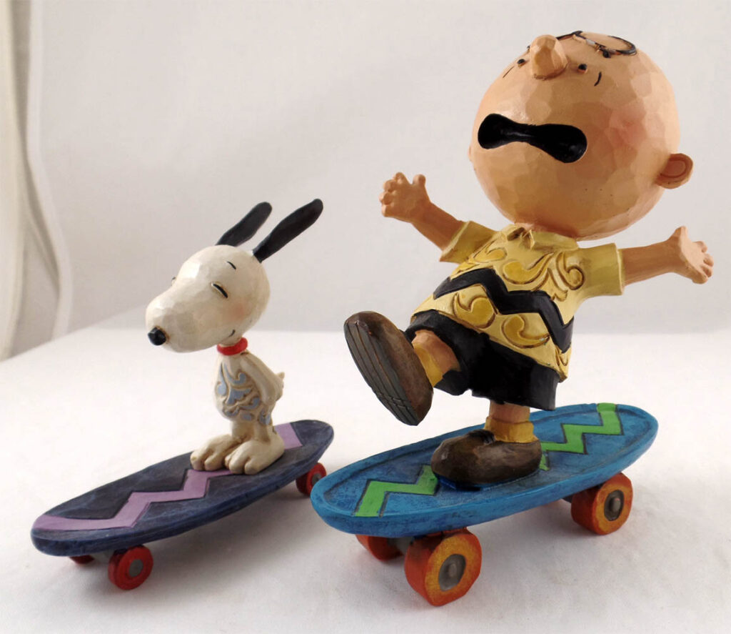 Jim Shore ‘Skateboarding Buddies”
