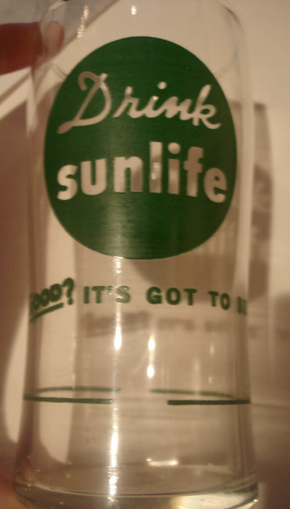 Sunlife Syrup Line Glass