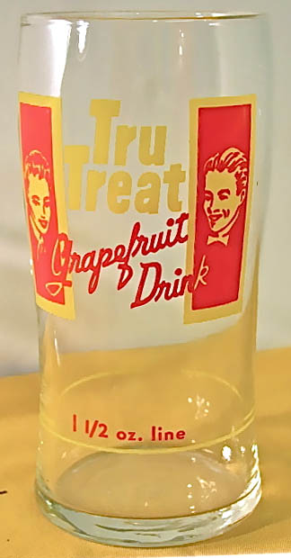 Tru Treat Grapefruit Syrup Line Glass